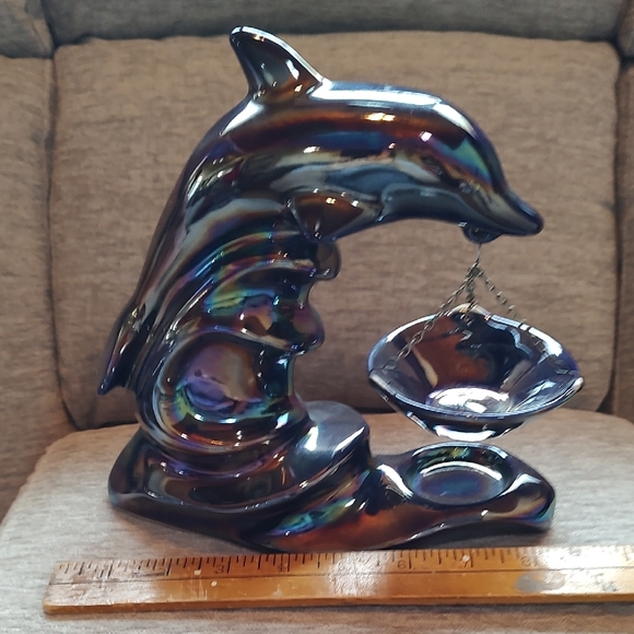 Iridescent Dolphin Incense Holder - Picture 2 of 9